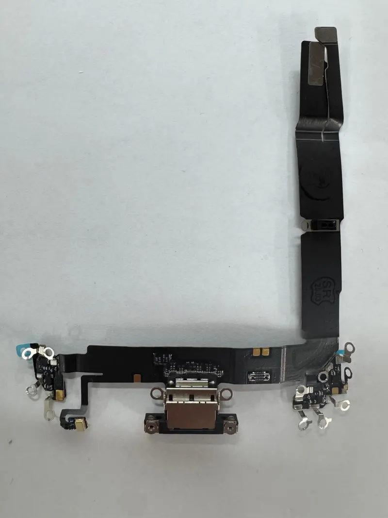 USB-C Ladebuchse Chargeflex Dockconnector kompatibel für iPhone 16 Plus Schwarz