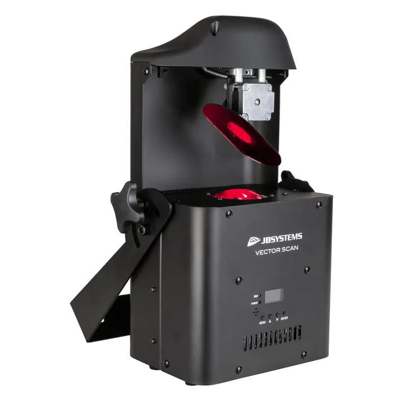 VECTOR SCAN 100W LED Scanner mit DMX, rotierenden Gobos, Prisma und Farbrad