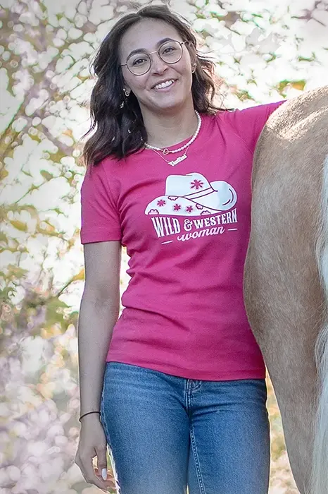 Western girl, T-Shirt für Freizeit und Reitsport