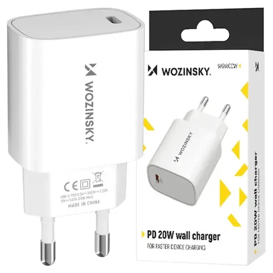 Wozinsky PD 20W wall charger
